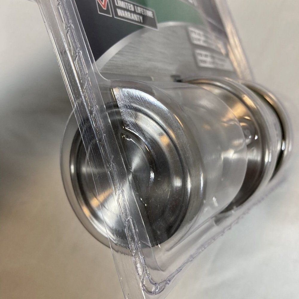 Interior Passage Door Knob Keyless Hall Closet Lockset Satin Nickel All Metal - Picture 5 of 7